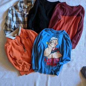 Five Long Sleeve Shirts Size 5t